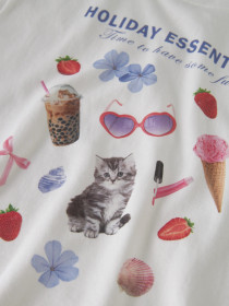 NAME IT T-shirt Votea Cloud Dancer 